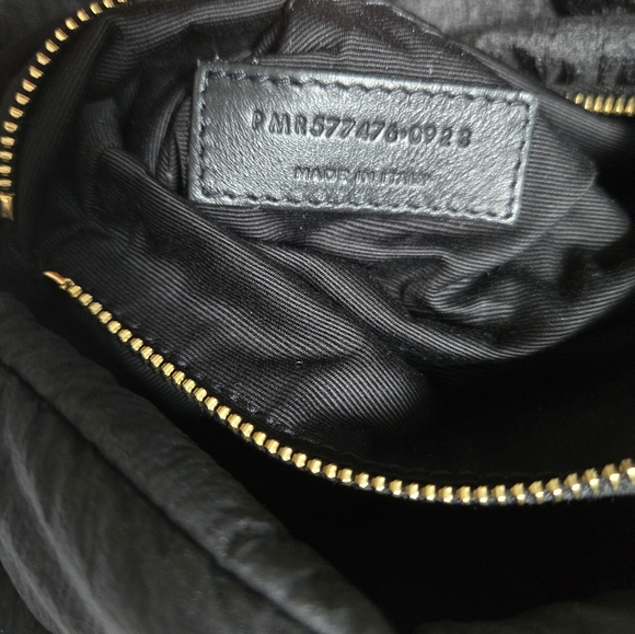 Saint Laurent Black Quilted Nylon Small Loulou Puffer Chain Bag NWT - Picture 9 of 14